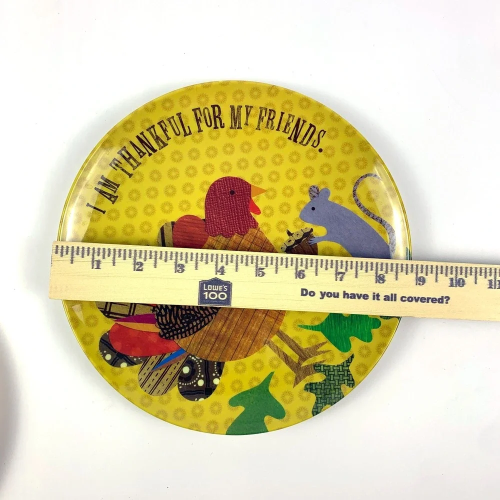 Pottery Barn Kids Im Thankful For My Friends‎ Thanksgiving Set of 2 Cups Turkey - Picture 7 of 16